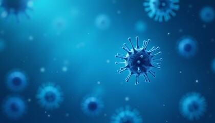 Obraz premium Viral Infection A CloseUp Look at the Enemy Within