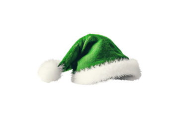 Green Santa Hat Isolated