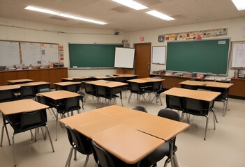 room with classroom