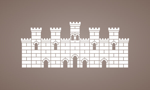 Castle - symbol from the flag of Balearic Islands