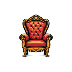 Modern vector chair illustration