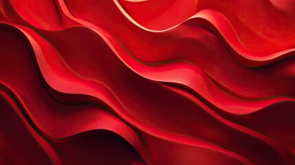 Fototapeta premium Rich 3D red background with luxurious textures and deep tones, ideal for high-end and elegant presentations.