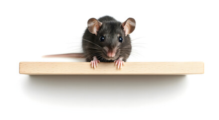 Full Body Photograph of Rat on Shelf