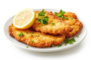 Fried Chicken Cutlets with Lemon and Parsley