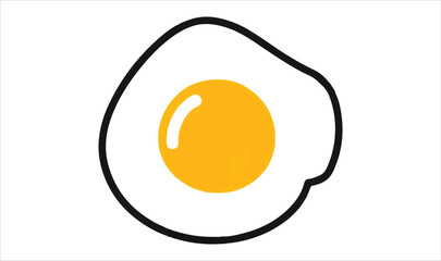 Eggs isolated on background. Vector illustration in flat style