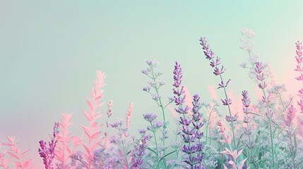 Create a pastel-colored background with soft gradients, incorporating smooth transitions between shades of pink, lavender, and mint green