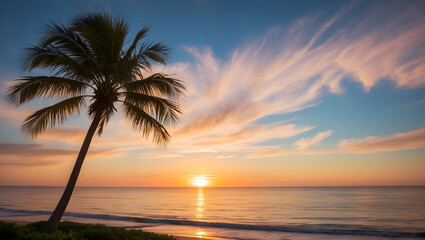 Obraz premium sunset on the beach