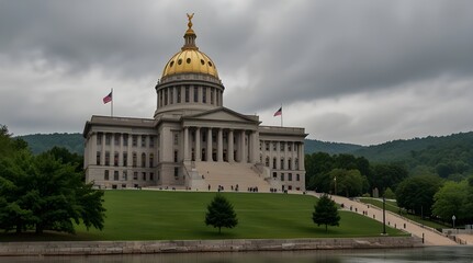 Obraz premium WV State Capital.generative.ai