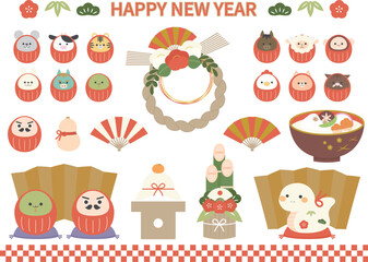 日本のお正月素材セット２