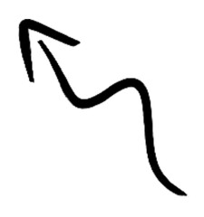 Obraz premium arrow line, doodle, vector, hand drawn