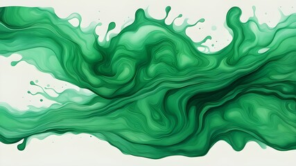 green ink liquid background 