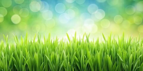 Fototapeta premium Green grass isolated on background. render , nature, plant, greenery, lush, vibrant, bright, eco-friendly, environmental, fresh