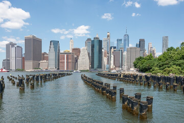 The skyline of New York City, United States