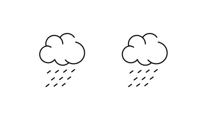 Weather icon design with white background stock illustration