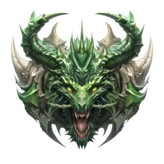 Red Skeleton Dragon Monster Head