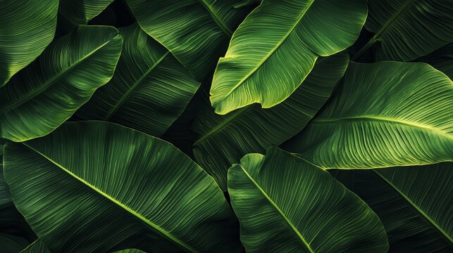 Lush green leaves create a vibrant backdrop, perfect for nature themes and fresh design aesthetics in various projects.