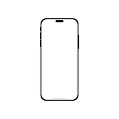 Phone mockups. Mobile mockups. Phone icon. Mobile icon. Smartphone. Cellphone frame with blank screen isolated templates.