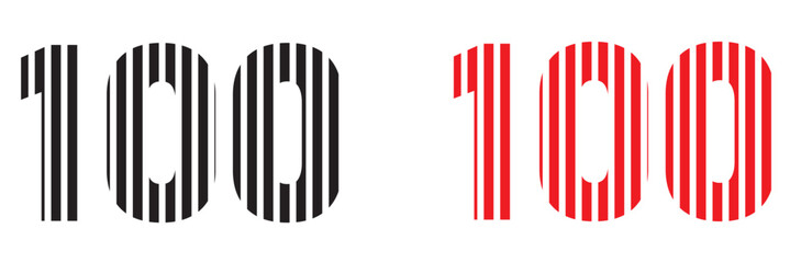 brush strokes red 100 hundreds emoji icon point text illustration symbol number vector png file transparent
