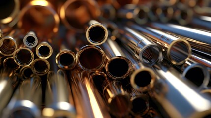 Naklejka premium Metallic Pipes