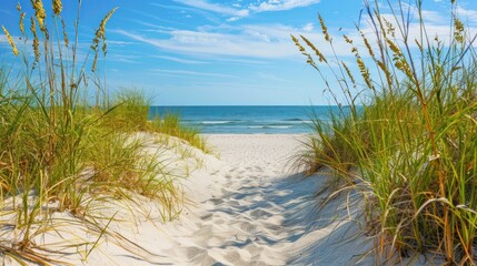 Seascape Pathway Through Dunes.