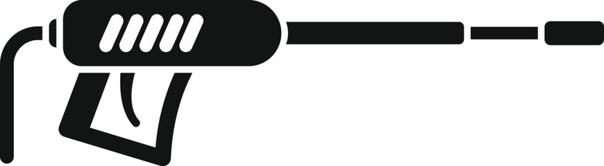 Obraz premium Simple silhouette of a pressure washer tool used for cleaning various surfaces