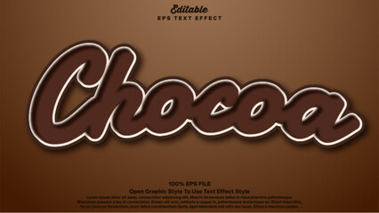 Cocoa text effects, editable text sweet and bold style.