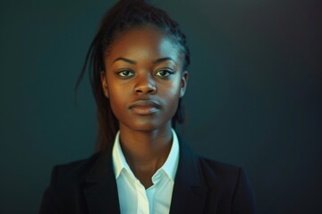 Portrait of a young female accountant