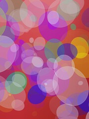 Abstract background with circles, bubbles, balloons, festival, happiness.