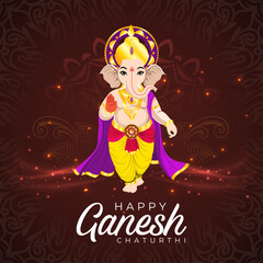 Ganesh Chaturthi festive greeting poster