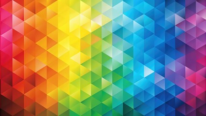 Obraz premium Geometric shapes abstract background in shades of rainbow , rainbow, geometric, shapes, colorful, abstract, background, vibrant