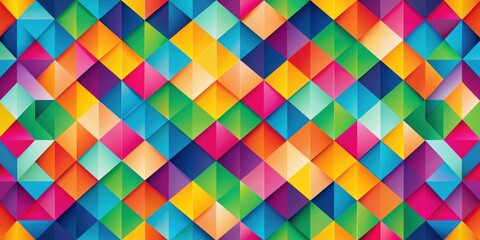 Vibrant abstract geometric pattern with overlapping shapes and gradients, colorful, dynamic, modern, abstract, vibrant