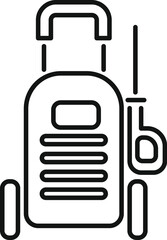 Obraz premium Professional cleaning equipment with water jet is perfect for washing cars and houses