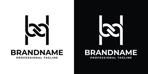 Letter H Infinity Logo, suitable for any business with H initial