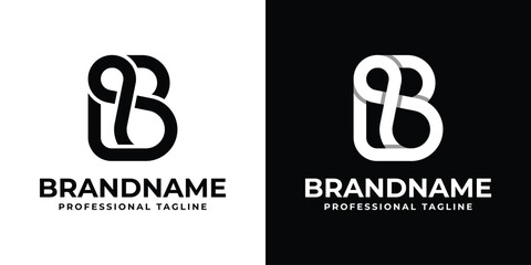 Letter B Infinity Logo, suitable for any business with B initial