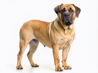 Obraz premium perro de presa canario isolated on white background. ai generative