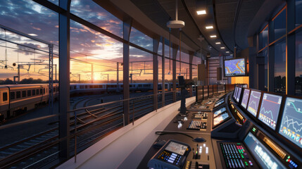 Advanced rail network control center