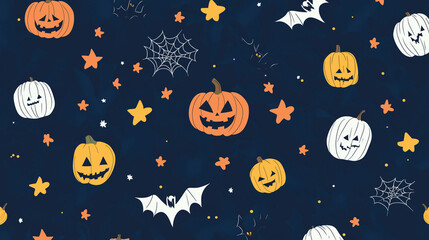 seamless pattern in halloween style