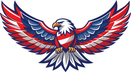 eagle with flag