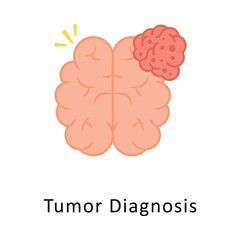 Tumor Diagnosis Vector Flat Icon Design illustration Symbol on White background EPS 10 File