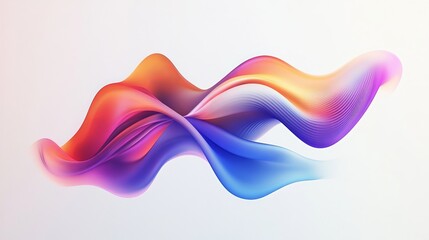 Imagine a logo that evolves in color against a white canvas, combining fluid gradients with sleek, contemporary design elements