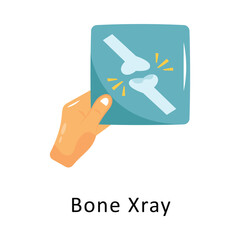 Bone Xray Vector Flat Icon Design illustration Symbol on White background EPS 10 File