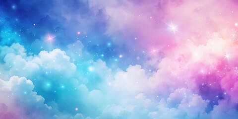 Fototapeta premium Colorful dreamlike background in shades of blue and pink, background, colorful, blue, pink, dreamlike, abstract, surreal