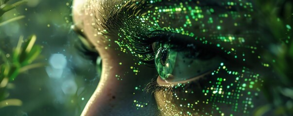 AI systems powered by green energy analyzing predator stalking patterns, fauna green technology patterns, predatory behavior