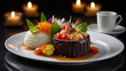 created cake delicious and sweet