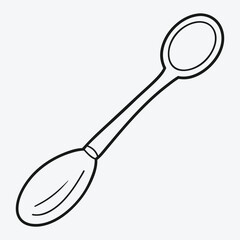 COOKING LADLE LINE ART ELEGANT DESIGN FOR CULINARY CREATIVES
