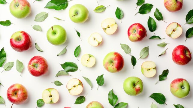 national apple day background concept, copy space