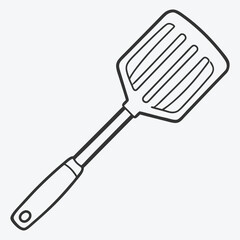 Cooking Spatula Line Art Masterpiece