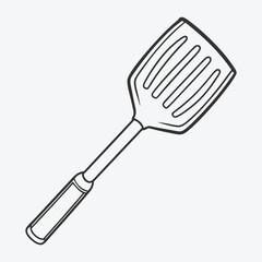 Cooking Spatula Line Art Masterpiece
