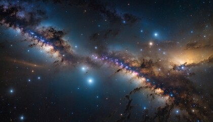 Fototapeta premium Nebula in the night sky