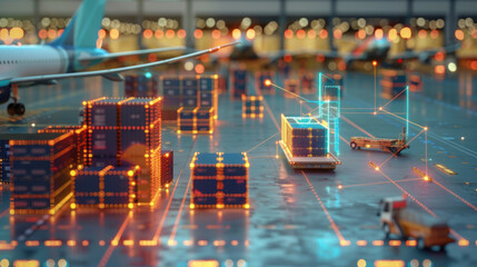 AI managing airport logistics for efficiency